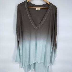 Pins and Needles Ombre Sweater Oversized Minimalist Neutral contemporary‎ XS